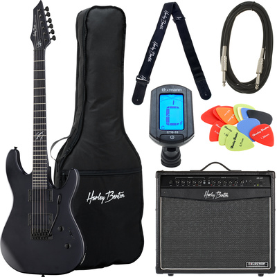 Harley Benton HWY-25BKS Progressive S elektrinės gitaros komplektas