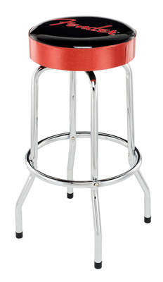 Fender Red Sparkle Logo Barstool 30" baro kėdė