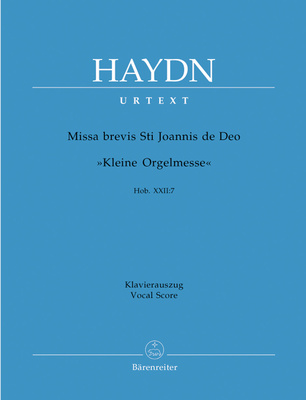 Bärenreiter Haydn Missa brevis St. Joannis klasikinio vokalo natų leidinys