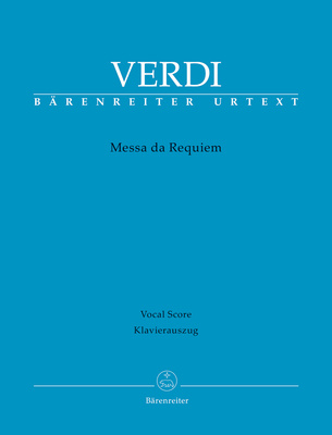 Bärenreiter Verdi Messa da Requiem klasikinio vokalo natų literatūra