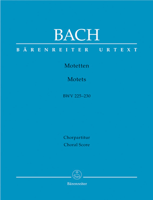 Bärenreiter Bach Motetten BWV 225-230 klasikinio vokalo natų leidinys
