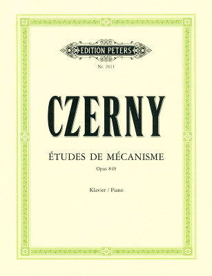 Edition Peters Czerny Études de Mécanisme pažengusiųjų fortepijono literatūra
