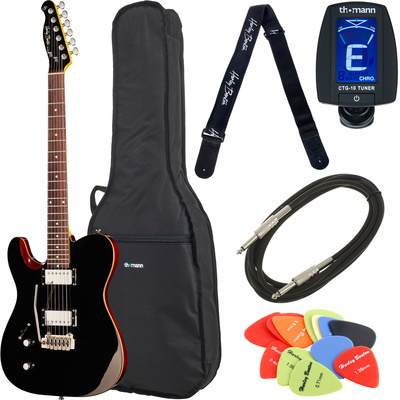 Harley Benton Fusion-T HH LH EB BK elektrinė gitara komplektas