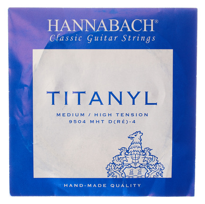 Hannabach Excl. High Tension D Titanyl pavienė gitaros styga