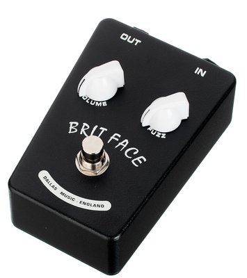 British Pedal Company Dallas Brit Face Fuzz Black Lt distortion pedalas