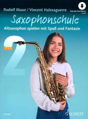 Schott Saxophonschule 2 alto saksofono mokykla