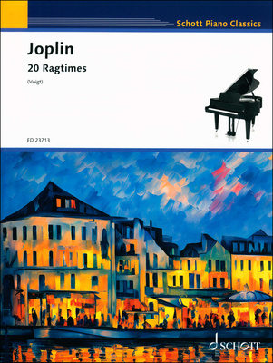 Schott Joplin 20 Ragtimes fortepijono dainų knyga  