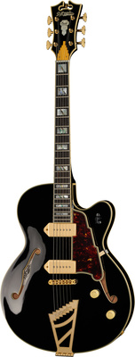 DAngelico Excel 59 Solid Black pusiau akustinė gitara