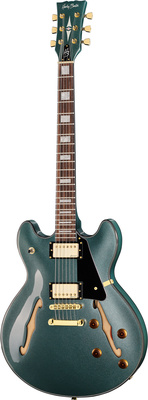 Harley Benton HB-35Plus Gun Metal Blue pusiau akustinė gitara