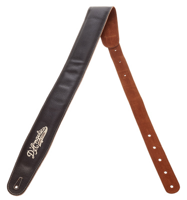DAngelico Leather Guitar Strap Brown odinis gitaros diržas  