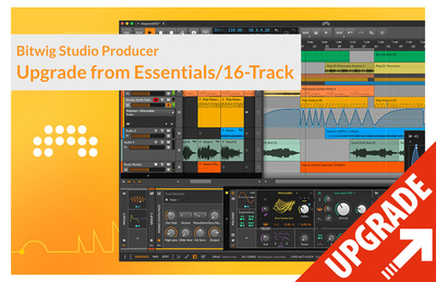 Bitwig Studio Prod UG Essent/16-Track programinės įrangos atnaujinimas