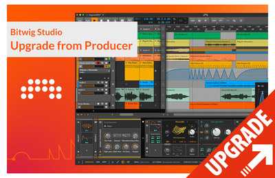 Bitwig Studio Upgrade Producer programinės įrangos atnaujinimas