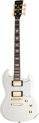 Harley Benton DC-Custom II White dvigubos išpjovos elektrinė gitara
