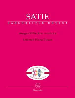 Bärenreiter Satie Ausgewählte Klavier klasikinė fortepijono literatūra