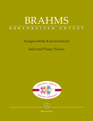 Bärenreiter Brahms Ausgewählte Klavier klasikinė fortepijono literatūra