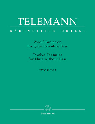 Bärenreiter Telemann Fantasien Querflöte klasikinės fleitos literatūra