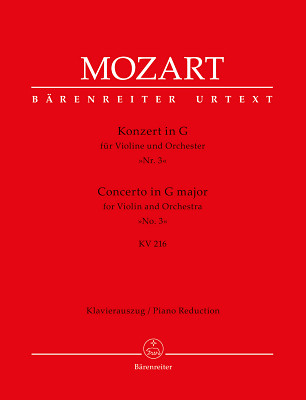 Bärenreiter Mozart Violinkonzert KV 216 smuiko natos