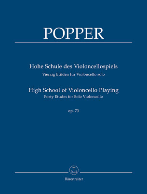 Bärenreiter Popper Hohe Schule Violoncello pažengusių violončelės natos