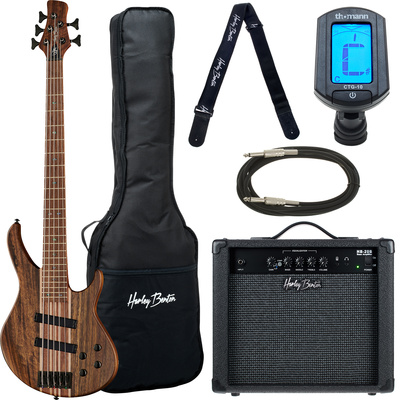 Harley Benton HBZ-2005 Deluxe Series bosinės gitaros komplektas