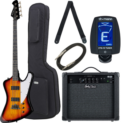 Harley Benton TB-70VS Deluxe Series elektrinės gitaros komplektas