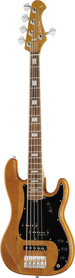 Harley Benton MV-5PJ Natural penkiastygė elektrinė bosinė gitara