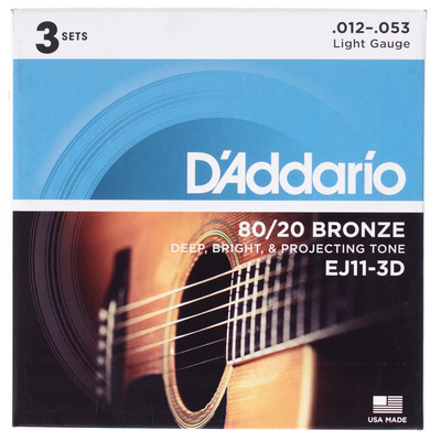 Daddario EJ-11-3D akustinės gitaros stygos