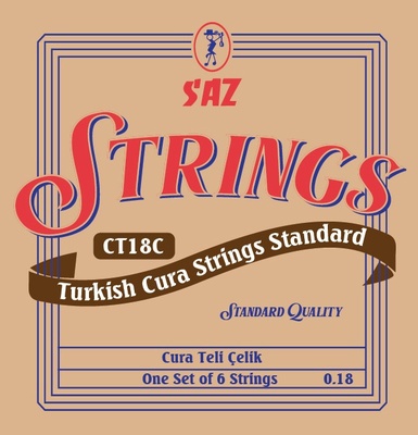 Saz CT18C Cura standartinės stygos  
