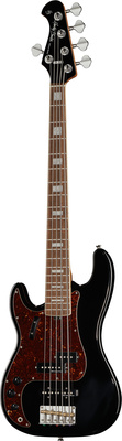 Harley Benton MV-5PJ LH Black penkiastygė P-bosinė gitara