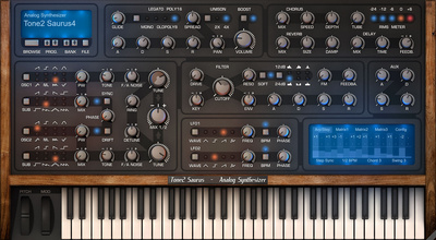 Tone2 Saurus 4 virtualus instrumentas  