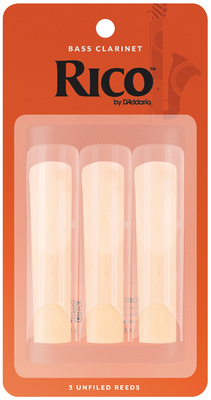 DAddario Woodwinds Rico Bass Clarinet 1.5 3-Pack bosinio klarneto liežuvėliai  