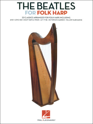 Hal Leonard The Beatles For Folk Harp arfai giesmynas