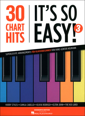 Bosworth 30 Charthits – It's So Easy 3 pianino dainų knyga