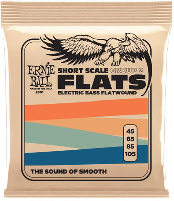 Ernie Ball Bass Flats 2801 plokščios bosinės gitaros stygos