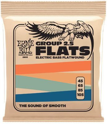 Ernie Ball Bass Flats 2805 plokščios elektrinės bosinės gitaros stygos