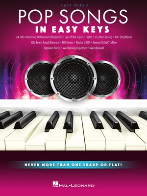 Hal Leonard Pop Songs In Easy Keys fortepijono dainų knyga