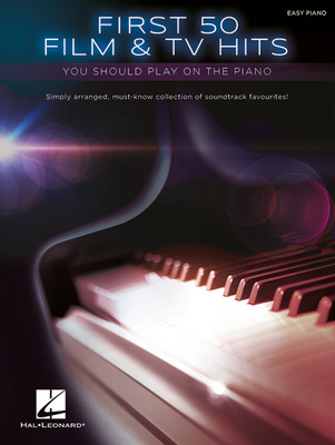 Hal Leonard First 50 Film & TV Hits Piano fortepijono dainų knyga