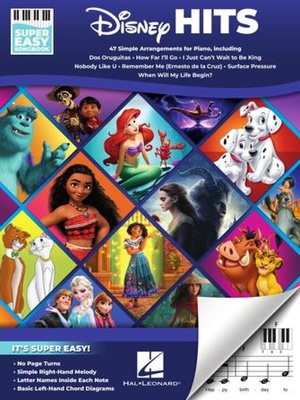 Hal Leonard Disney Hits Super Easy pianinų dainų knyga