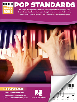 Hal Leonard Pop Standards Super Easy pianinų dainų knyga