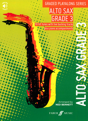 Faber Music Graded Playalong Alto Sax alto saksofonui dainų knygelė