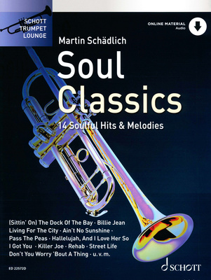Schott Trumpet Lounge Soul Classics natų knyga trimitui