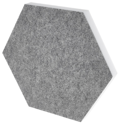 t.akustik Hexagon Melamine Light Grey 25 plačiajuostis akustinis absorbuotojas