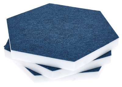 t.akustik Hexagon Melamine Light Blue 25 plačiajuostis akustinis absorbuotojas