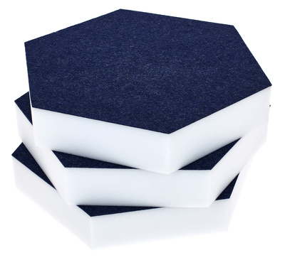 t.akustik Hexagon Melamine Dark Blue 50 plačiajuostis akustinis absorbuotojas