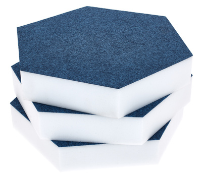 t.akustik Hexagon Melamine Light Blue 50 plačiajuostis akustinis absorbuotojas