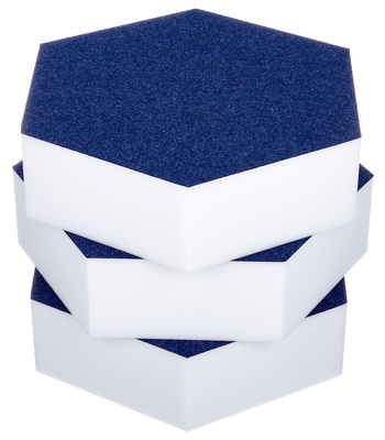 t.akustik Hexagon Melamine Dark Blue 75 plačiajuostis akustinis absorbuotojas