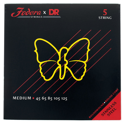 Fodera x DR 5-String Set Medium SS elektrinės bosinės gitaros stygos