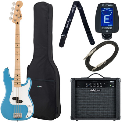 Squier Sonic Precision Califor Set bosinės gitaros komplektas