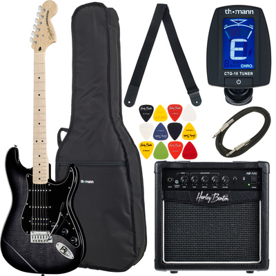 Squier Affinity Strat FM HSSBB elektrinės gitaros komplektas