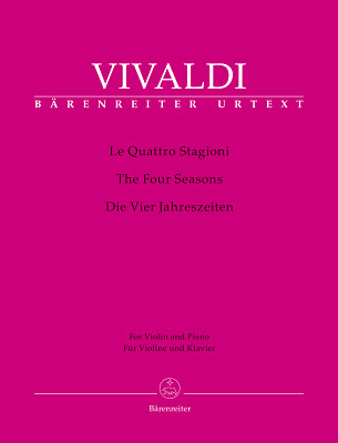 Bärenreiter Vivaldi Die Vier Jahreszeiten smuikų natos