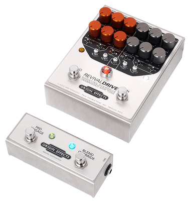 Origin Effects RevivalDRIVE & Footswitch distortion pedalas  